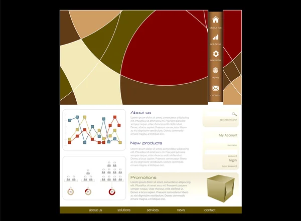 网页设计模板 — 图库矢量图片