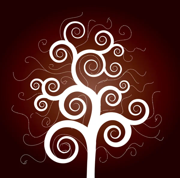 Concepto decorativo del árbol — Vector de stock