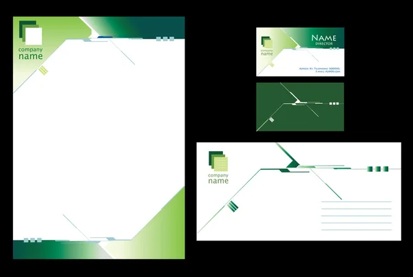 固定式的绿色设计 — 图库矢量图片