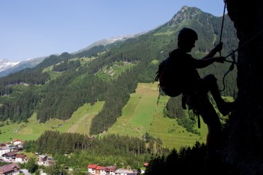 Via ferrata/Klettersteig Climbing clipart