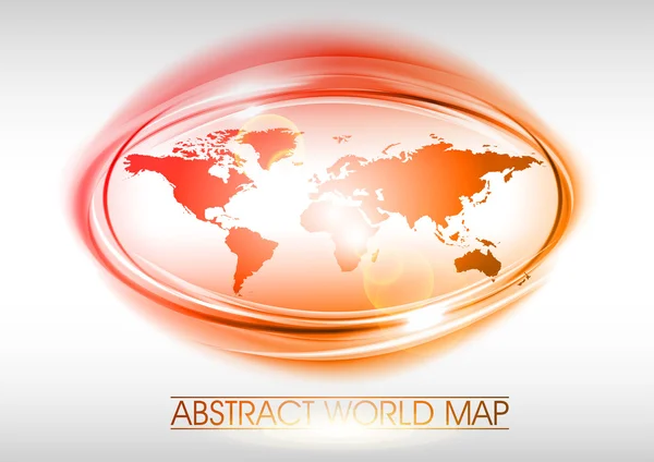 Globe rouge — Image vectorielle
