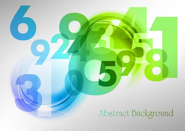 Abstract numbers — Stock Vector