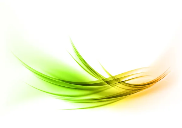 Зеленые кривые — стоковый вектор