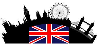 London skyline clipart