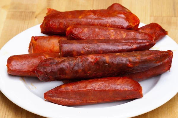 Spicy sausages — Stock Photo, Image