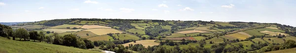 Engelska landsbygden panorama — Stockfoto