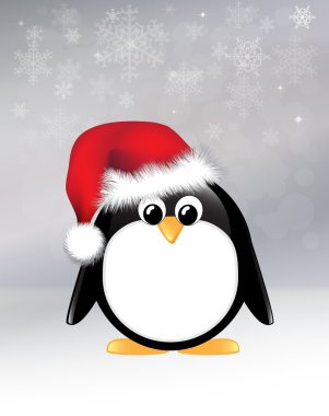 Christmas penguin clipart