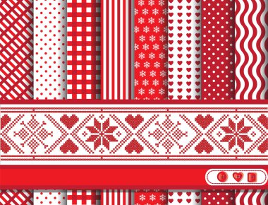 Christmas scrapbooking red clipart