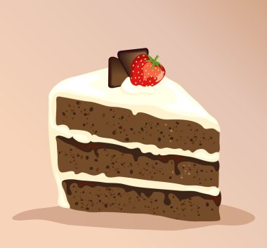 Chocolate cake clipart