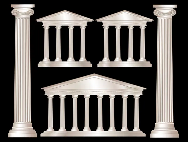 Греческие колонны — стоковый вектор