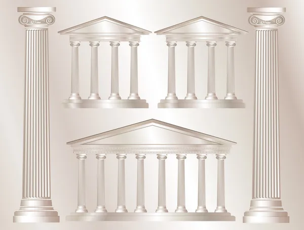 Columnas griegas — Vector de stock