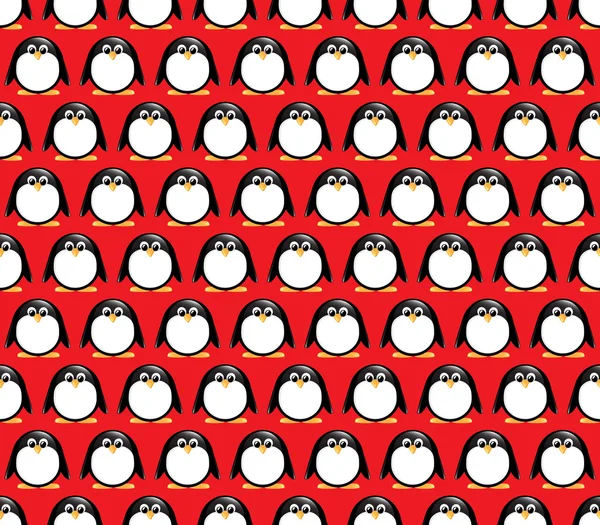 Naadloze pinguïns — Stockvector