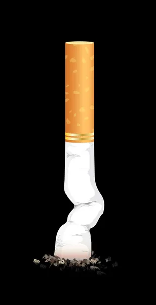 Stubbed cigarette — Image vectorielle