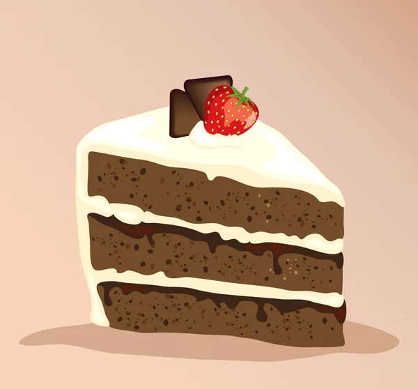 Ciasto czekoladowe — Wektor stockowy