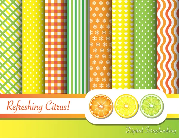 Citrus scrapbooking Royalty Free Stock Illustrations