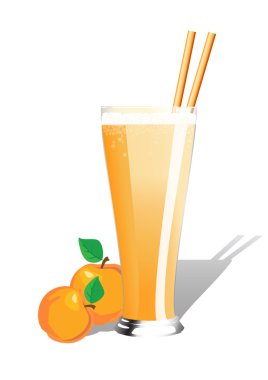 Peach smoothie clipart