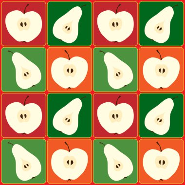 Apples and pears clipart