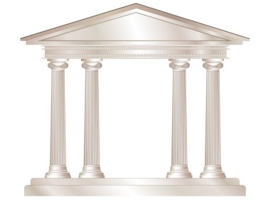 Classical temple clipart