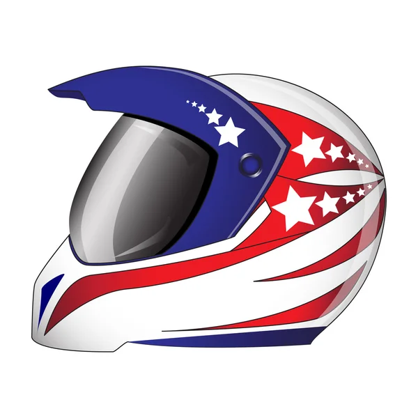 Motorcycle helmet — Stock Vector