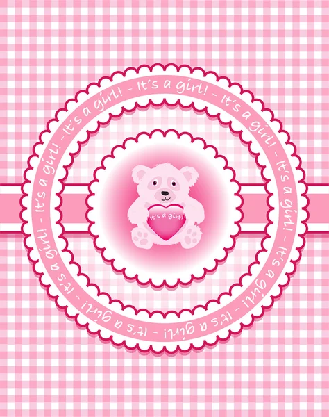 stock vector It's a girl scrapbooking