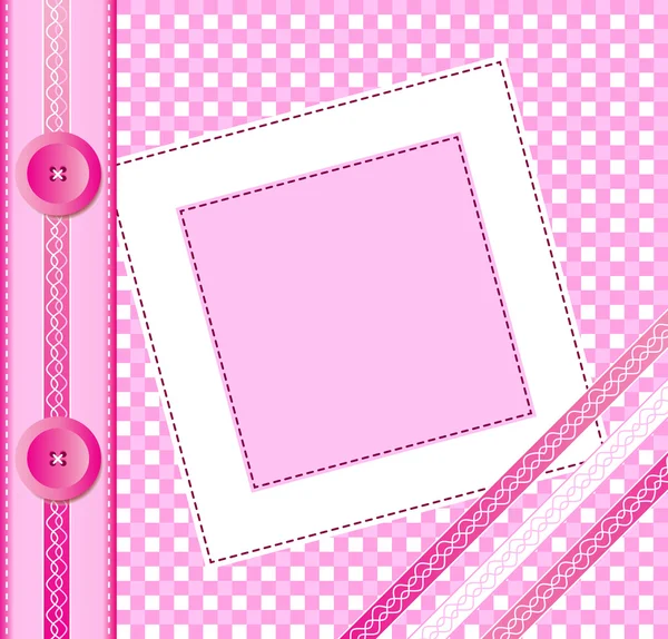 Capa de álbum rosa — Vetor de Stock