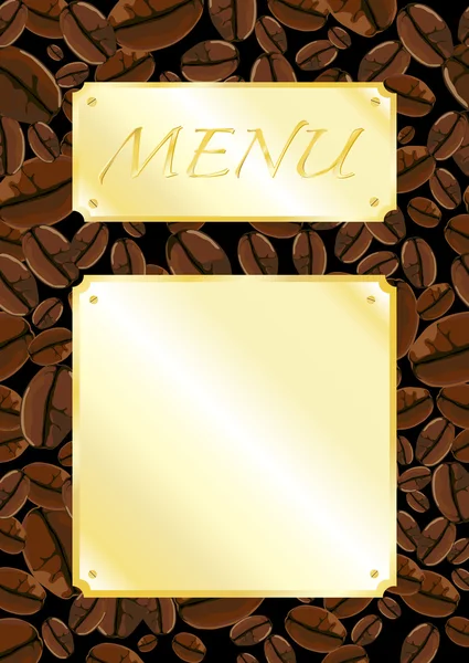 Koffie winkel menu — Stockvector