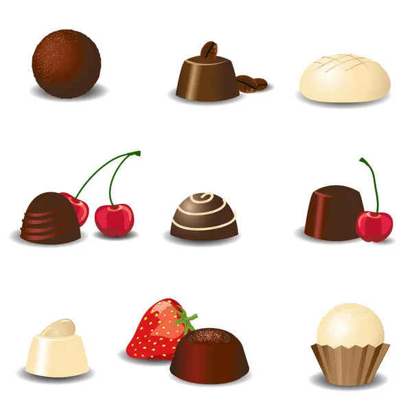 Chocolats de luxe — Image vectorielle