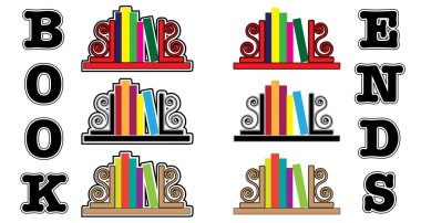 Bookend icons clipart