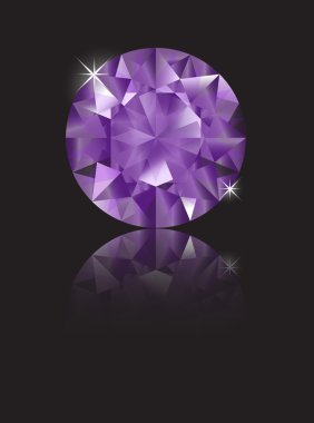 Amethyst reflected clipart