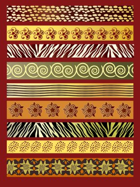 African fabric clipart