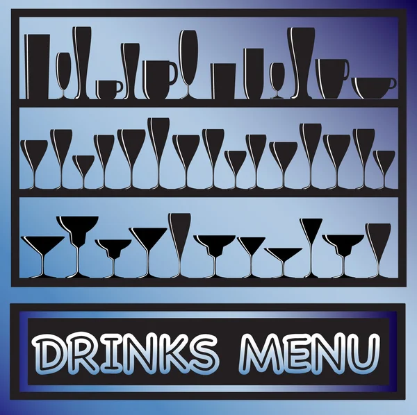 Menú bebidas — Archivo Imágenes Vectoriales