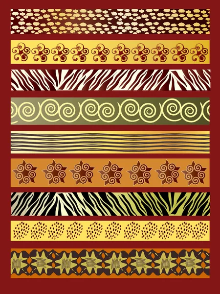 stock vector African fabric