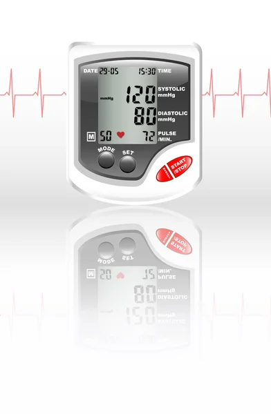Monitor de presión arterial — Archivo Imágenes Vectoriales