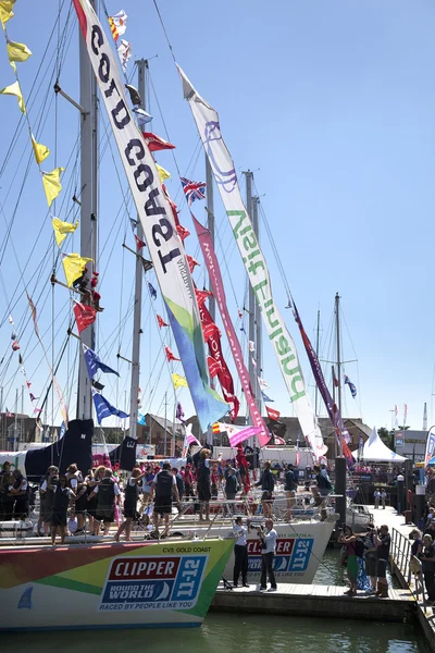 Giro del mondo Yacht Race — Foto Stock
