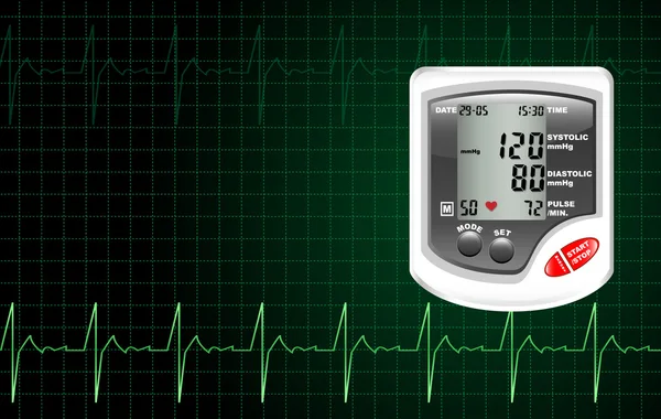 Monitoraggio della pressione sanguigna — Vettoriale Stock