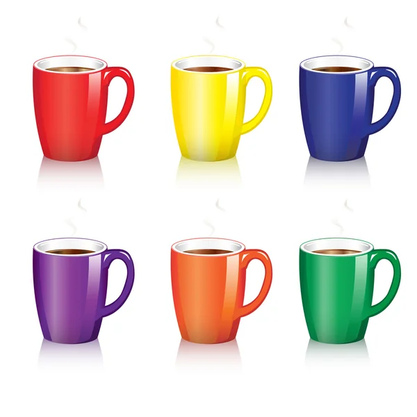 Coffee mugs — Stock Vector