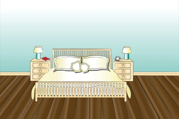 Schlafzimmer — Stockvektor