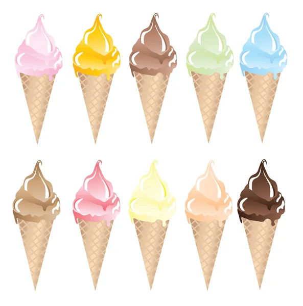 冰淇淋 — 图库矢量图片#