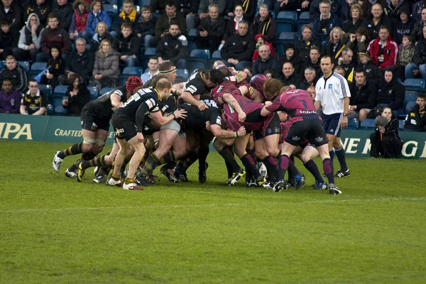 Rugby scrum — Stockfoto