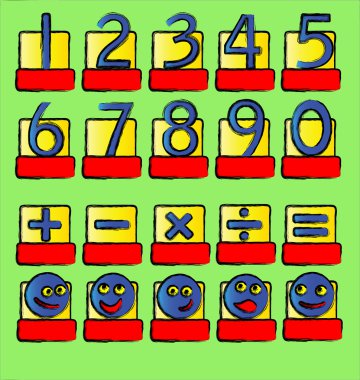 Numbers clipart