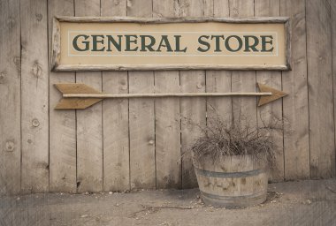 Vintage sign, General Store clipart