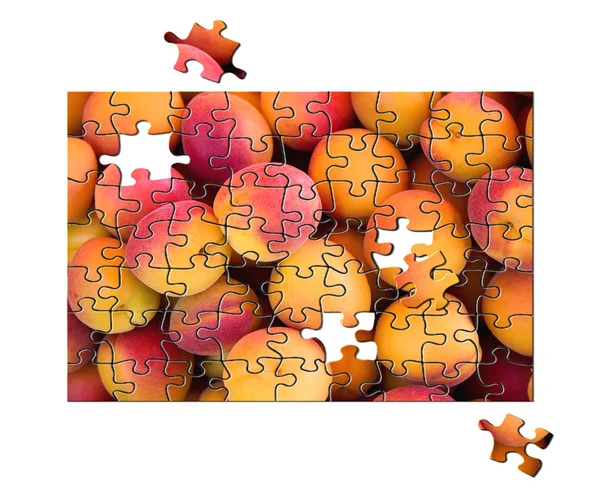 Ovocné jigsaw1 — Stock fotografie