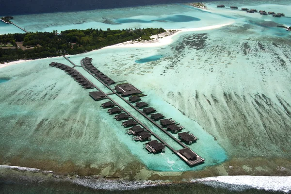 Maldives from seaplane — Stock Photo, Image