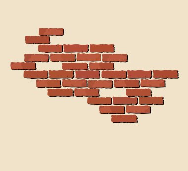 Red brick clipart