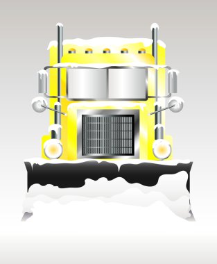 Snow plough clipart