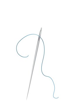 Needle and thread clipart