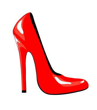 Red shoe clipart