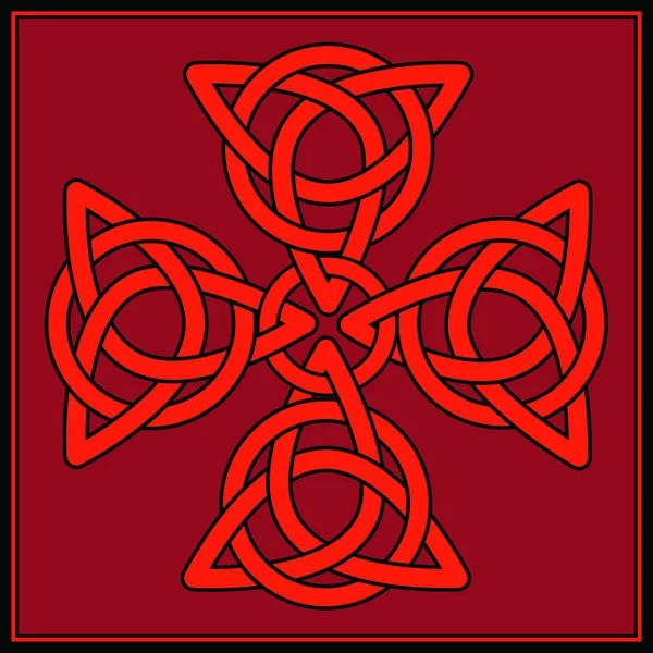 Keltisches Knotenkreuz — Stockvektor