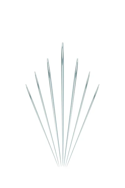 Needles on white — Stock Vector