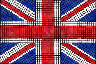 Union Jack mosaic clipart